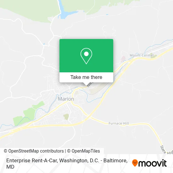Enterprise Rent-A-Car map