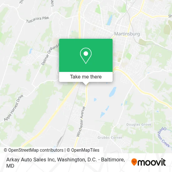Arkay Auto Sales Inc map