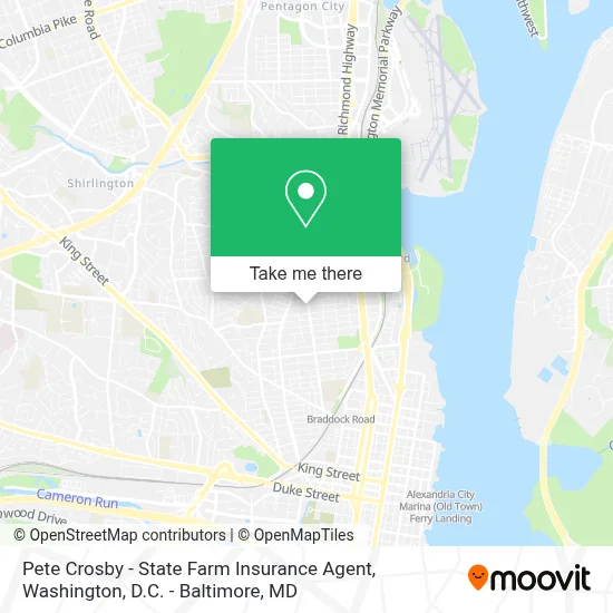 Pete Crosby - State Farm Insurance Agent map