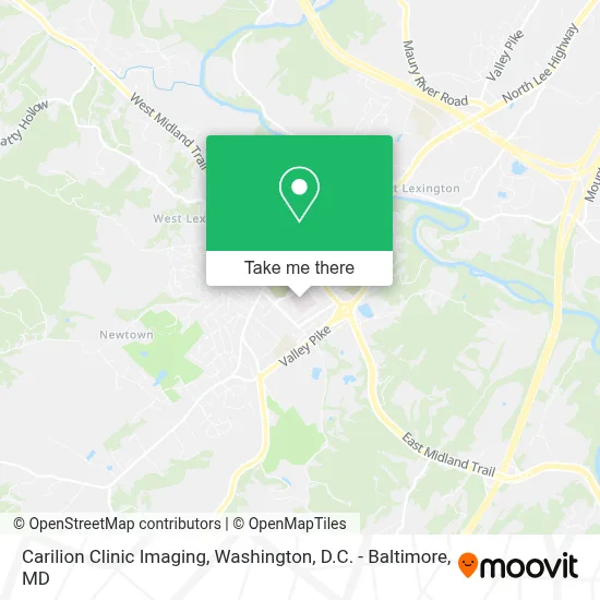 Carilion Clinic Imaging map