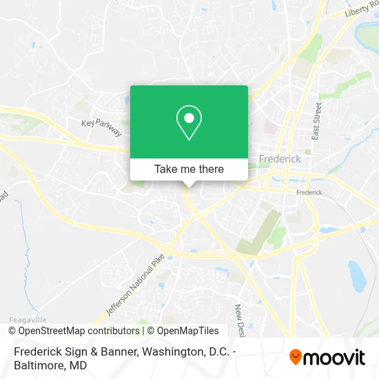 Frederick Sign & Banner map