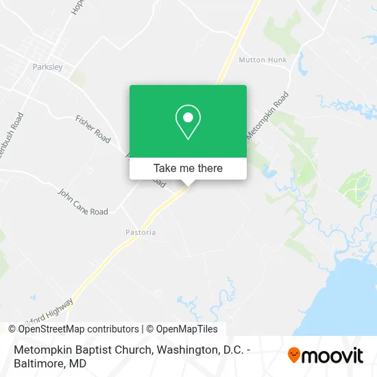 Metompkin Baptist Church map