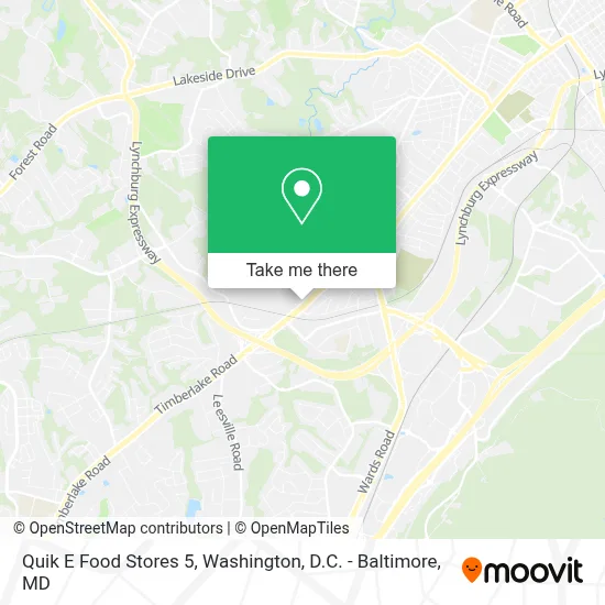 Quik E Food Stores 5 map