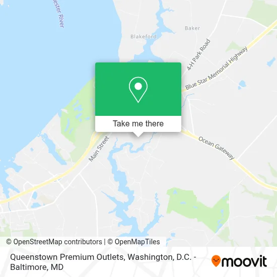 Queenstown Premium Outlets map