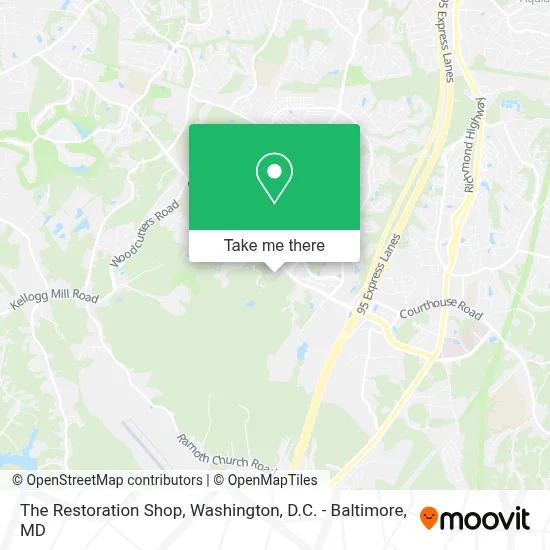 The Restoration Shop map