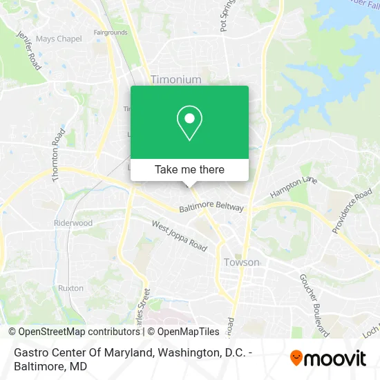 Gastro Center Of Maryland map