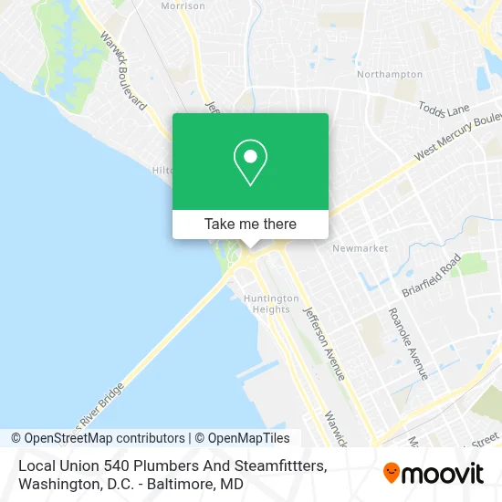 Local Union 540 Plumbers And Steamfittters map