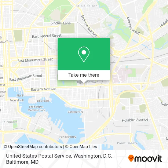 United States Postal Service map
