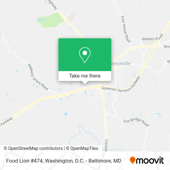 Food Lion #474 map