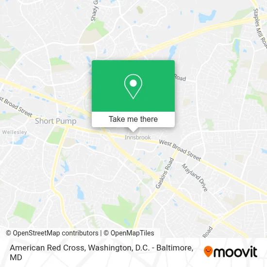 American Red Cross map