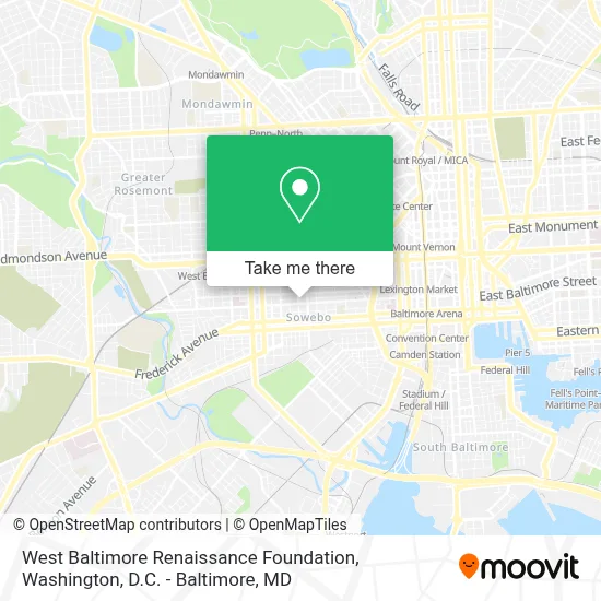 West Baltimore Renaissance Foundation map