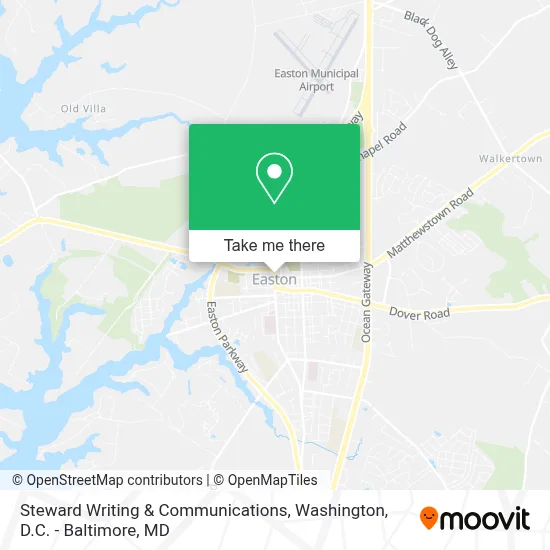 Steward Writing & Communications map