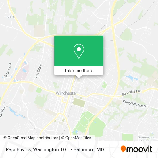 Rapi Envíos map