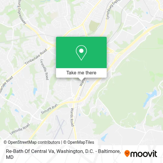 Re-Bath Of Central Va map