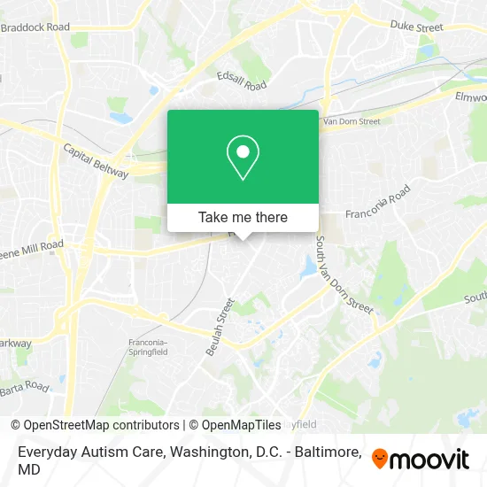 Everyday Autism Care map