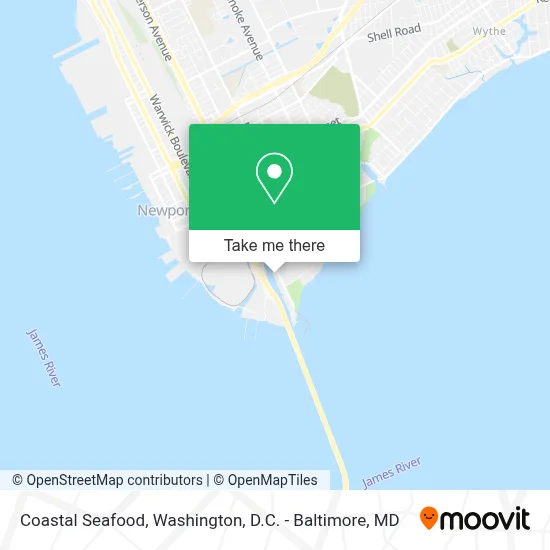 Coastal Seafood map
