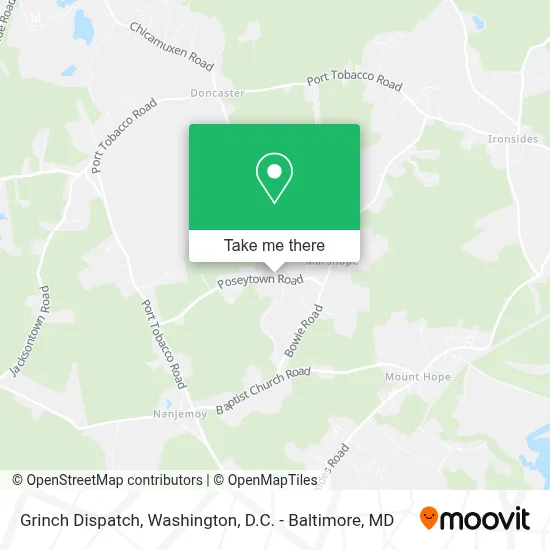 Grinch Dispatch map