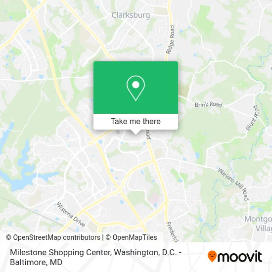 Milestone Shopping Center map