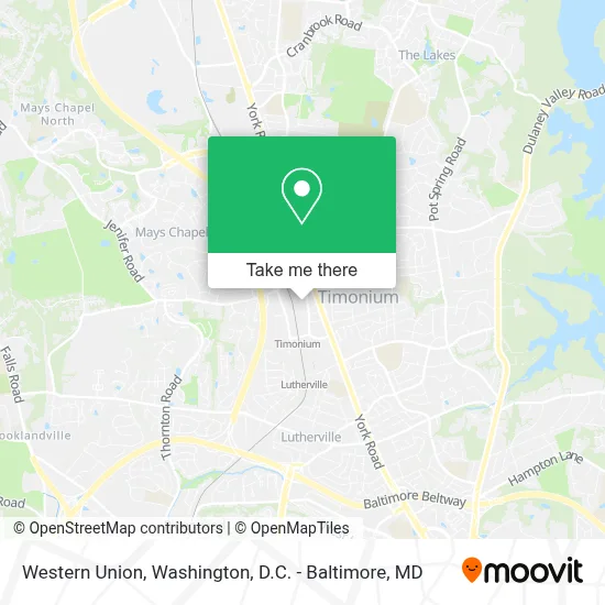 Western Union map
