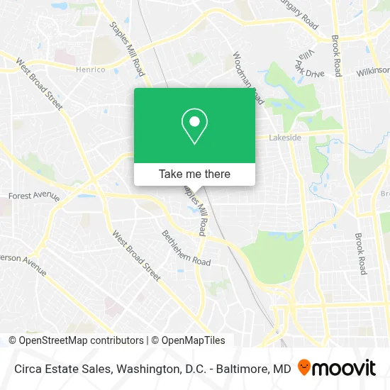 Circa Estate Sales map
