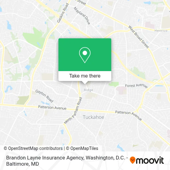 Brandon Layne Insurance Agency map