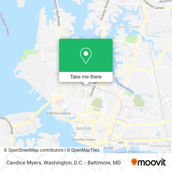 Candice Myers map