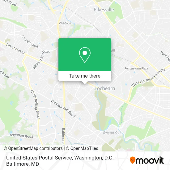 United States Postal Service map