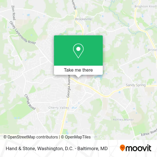 Hand & Stone map
