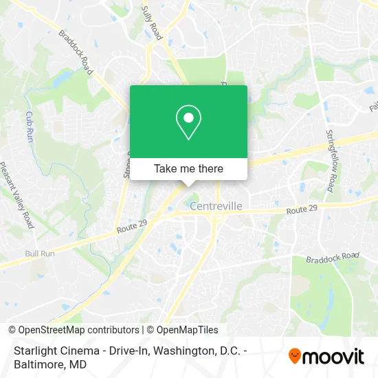 Starlight Cinema - Drive-In map