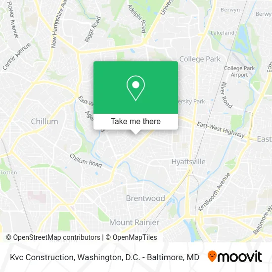 Kvc Construction map