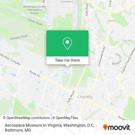 Aerospace Museum In Virginia map