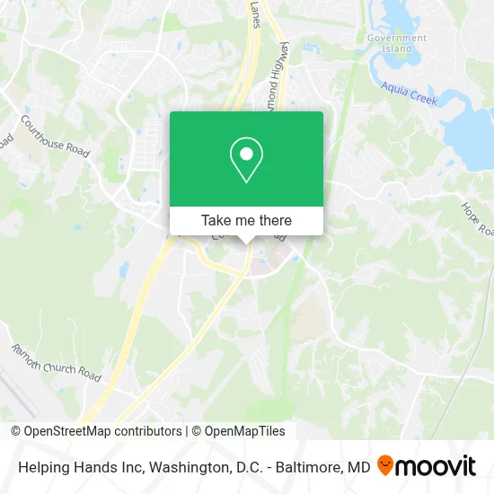 Helping Hands Inc map
