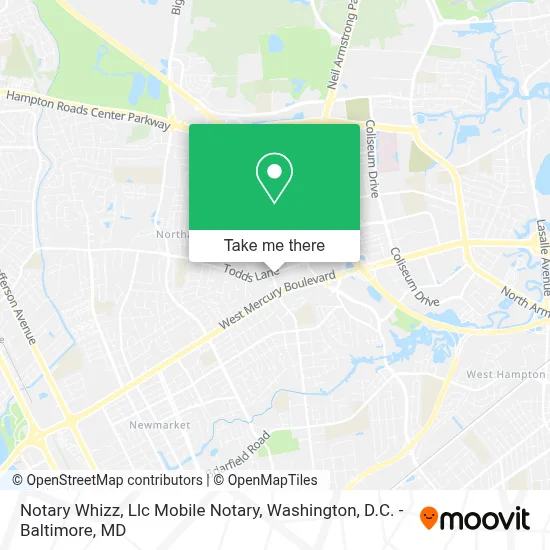 Notary Whizz, Llc Mobile Notary map