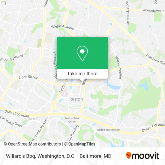 Willard's Bbq map