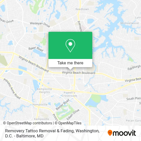 Removery Tattoo Removal & Fading map