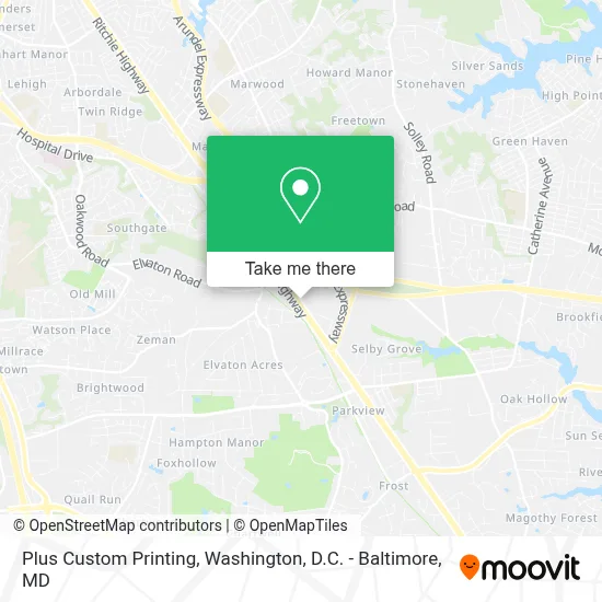 Plus Custom Printing map
