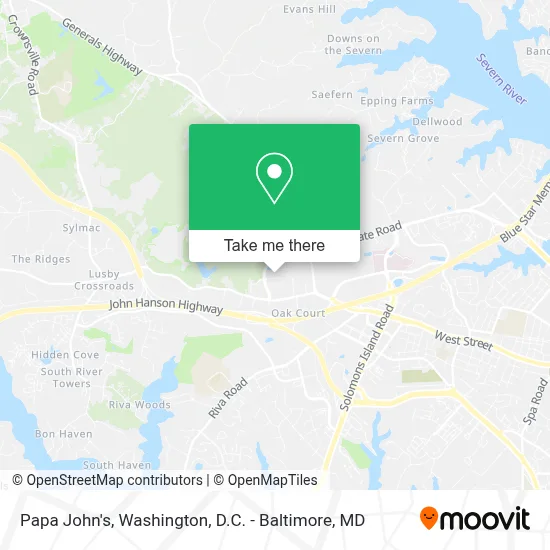 Papa John's map