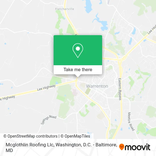 Mcglothlin Roofing Llc map