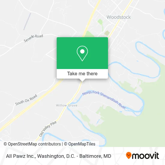 All Pawz Inc. map