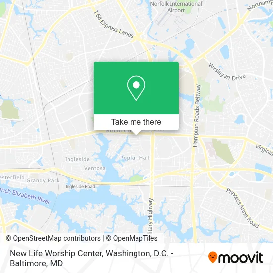 New Life Worship Center map