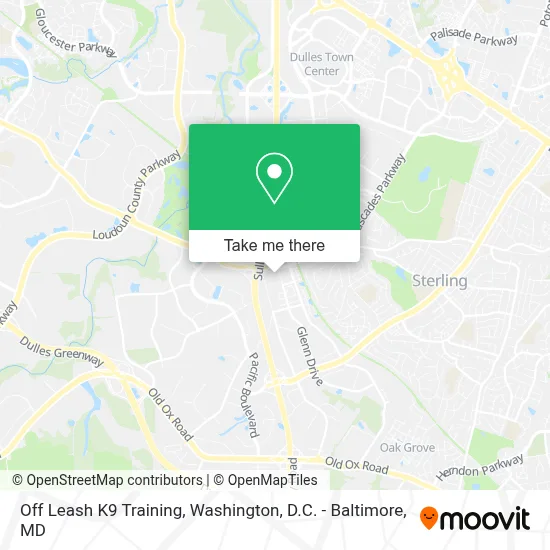 Off Leash K9 Training map
