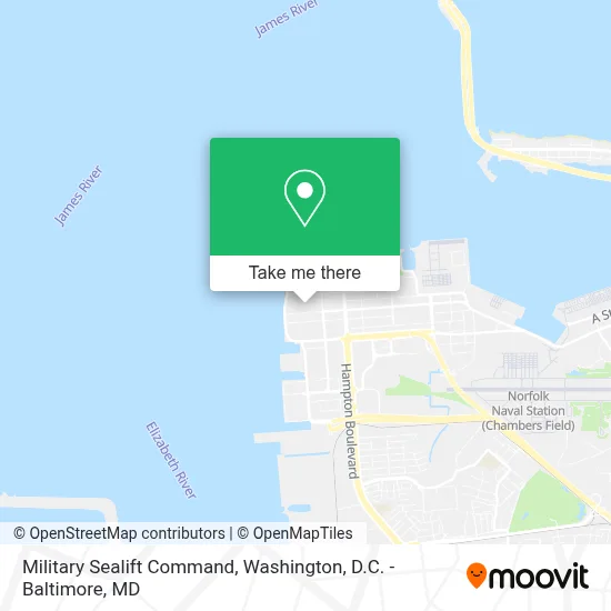 Military Sealift Command map