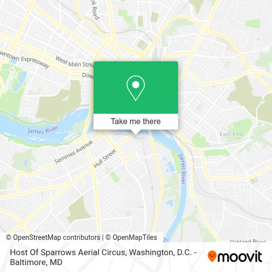 Host Of Sparrows Aerial Circus map
