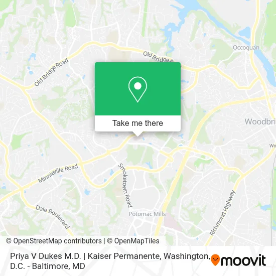 Priya V Dukes M.D. | Kaiser Permanente map