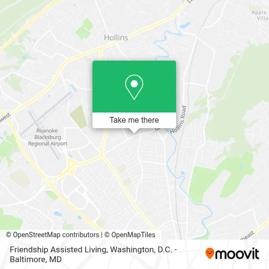 Friendship Assisted Living map