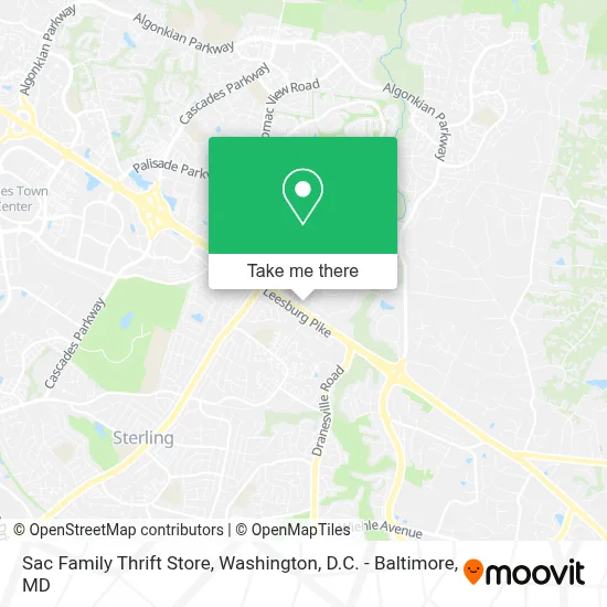 Sac Family Thrift Store map