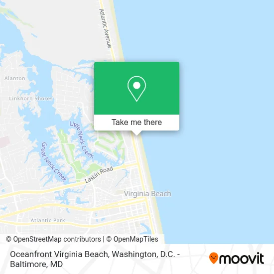 Oceanfront Virginia Beach map