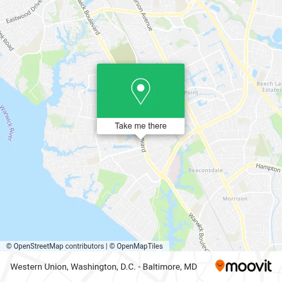 Western Union map