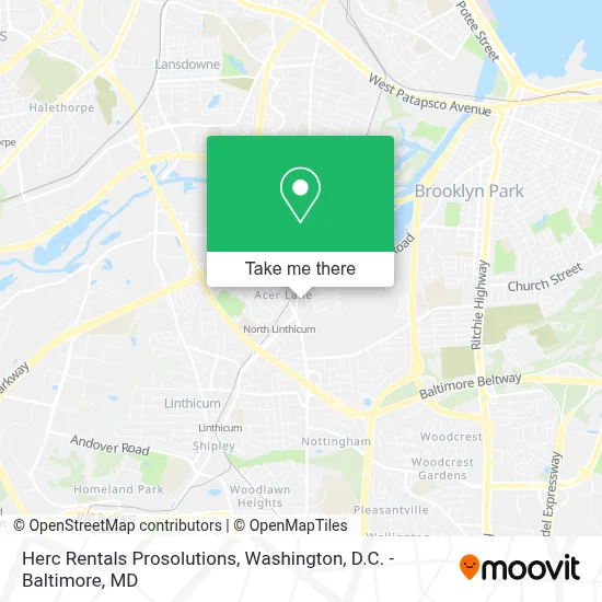 Herc Rentals Prosolutions map