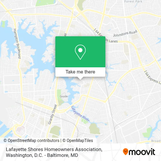 Lafayette Shores Homeowners Association map